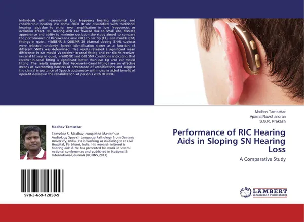 Обложка книги Performance of RIC Hearing Aids in Sloping SN Hearing Loss, Madhav Tamsekar,Aparna Ravichandran and S.G.R. Prakash