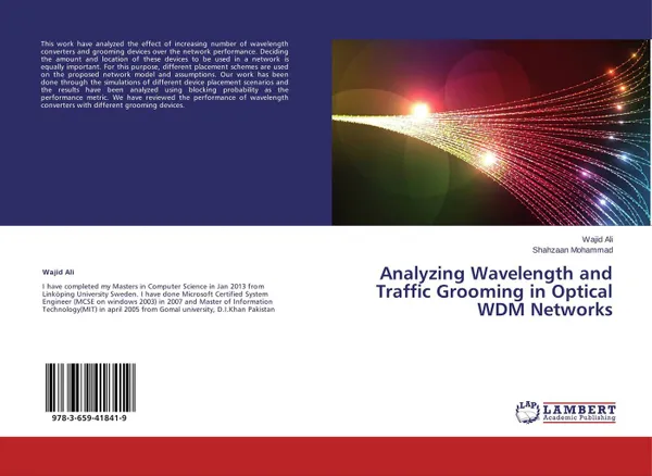 Обложка книги Analyzing Wavelength and Traffic Grooming in Optical WDM Networks, Wajid Ali and Shahzaan Mohammad