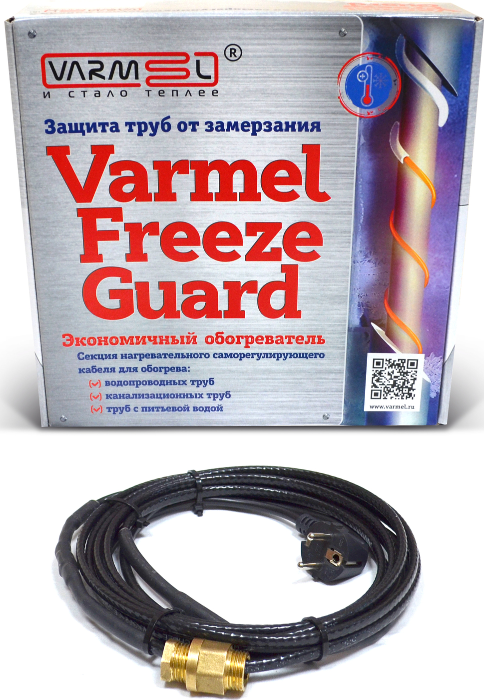 фото Кабель для обогрева труб Varmel Freeze Guard 16VFGM2-CF-4м секция (пищевой)