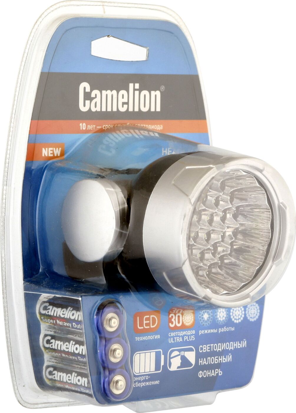 фото Camelion LED5325-30Mx (фонарь налобный, 30 ультра ярких LED)