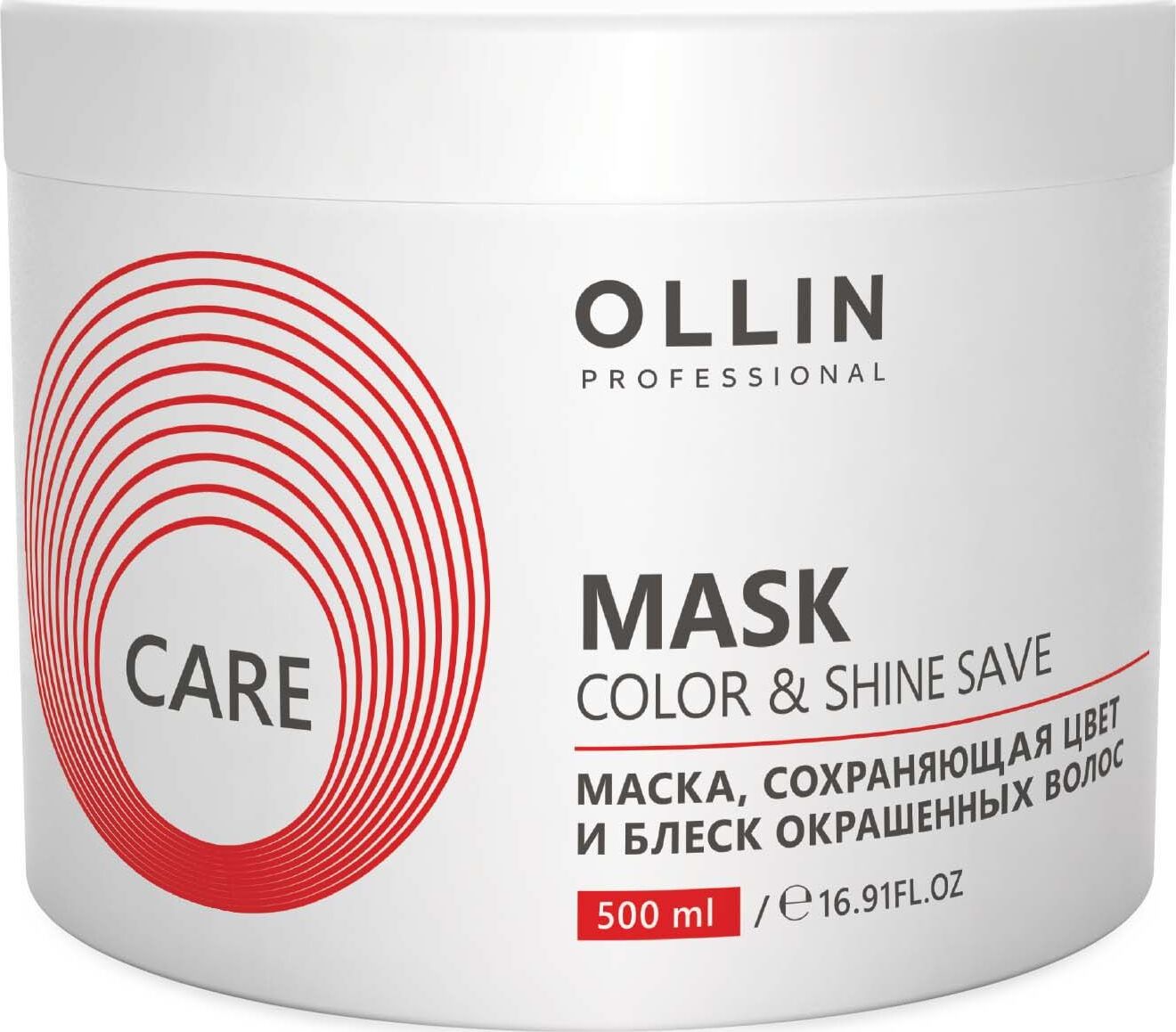 фото OLLIN CARE Маска, сохраняющая цвет и блеск окрашенных волос 500мл. Color&Shine Save Mask