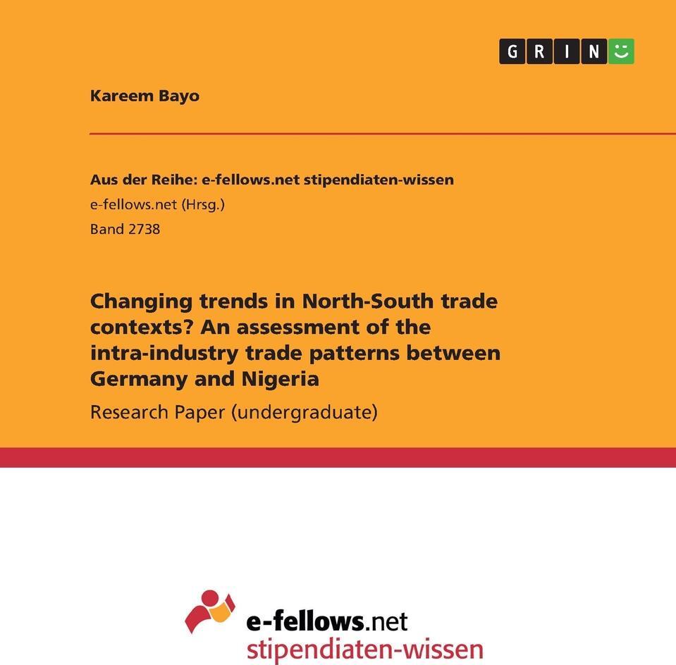 фото Changing trends in North-South trade contexts? An assessment of the intra-industry trade patterns between Germany and Nigeria