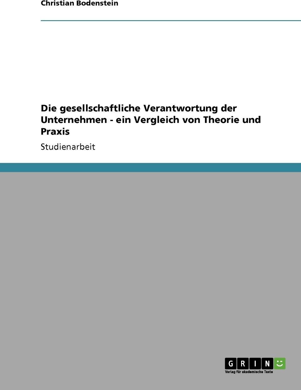 фото Die gesellschaftliche Verantwortung der Unternehmen - ein Vergleich von Theorie und Praxis