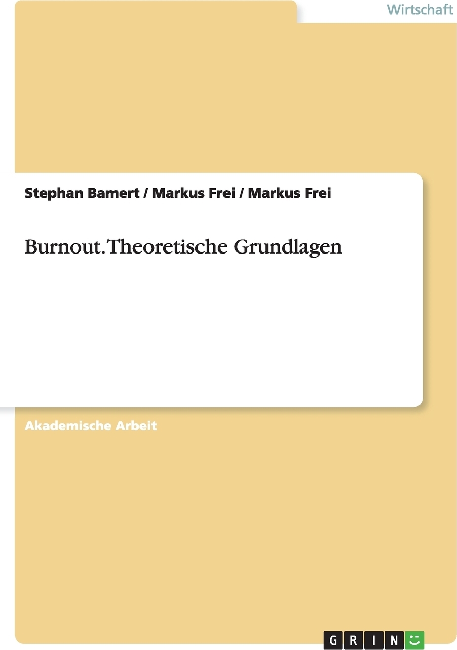 фото Burnout. Theoretische Grundlagen