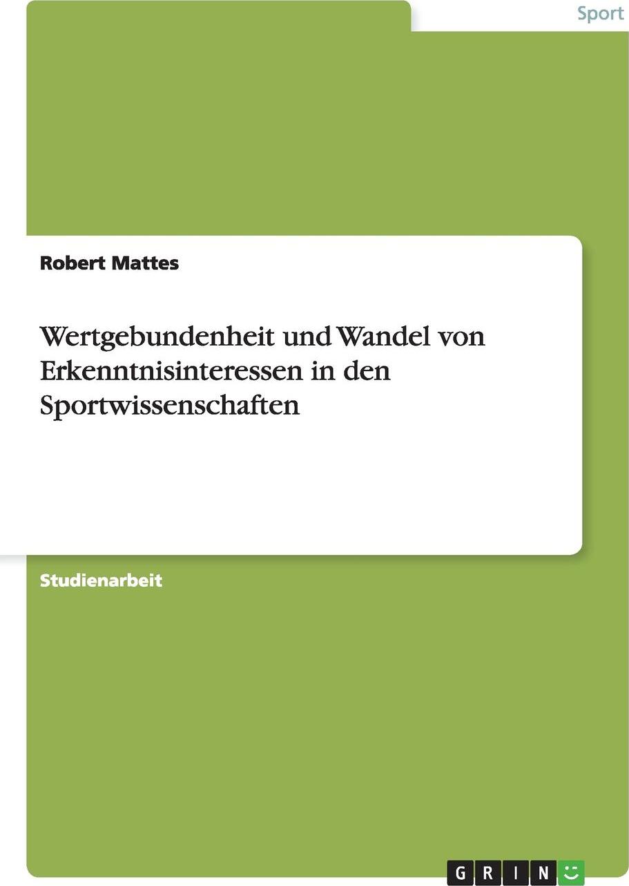 фото Wertgebundenheit und Wandel von Erkenntnisinteressen in den Sportwissenschaften