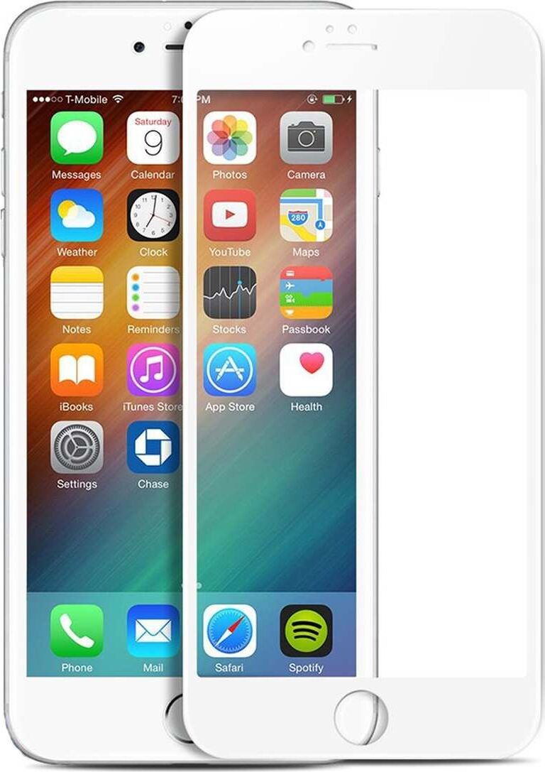 фото Защитное стекло TECHPACK 11D для iPhone 6/6S, белый Техпак