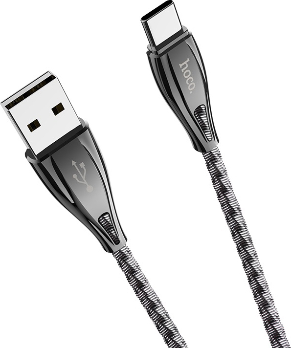 фото Кабель USB Hoco U56 Metal armor Type-C, 1м, черный