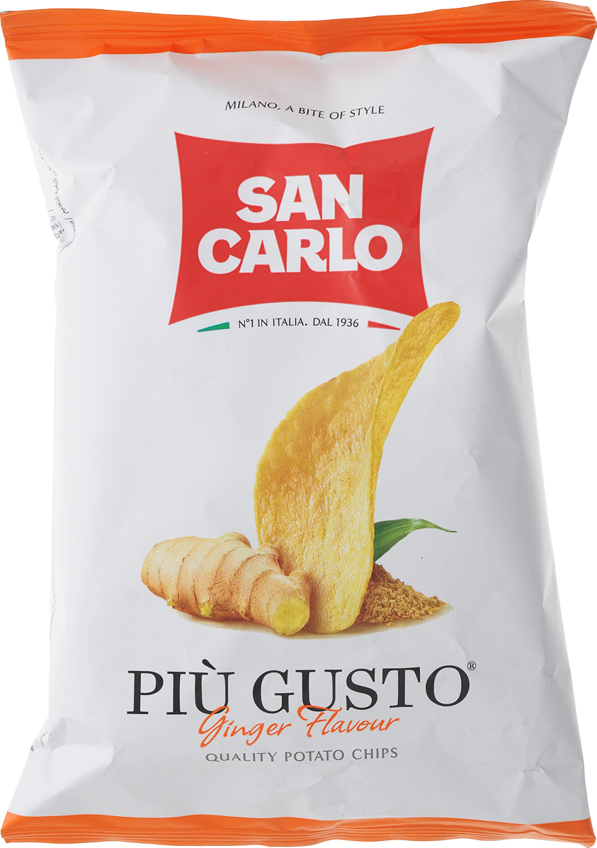 Характеристики Чипсы San Carlo Piu Gusto, картофельные, со вкусом ...