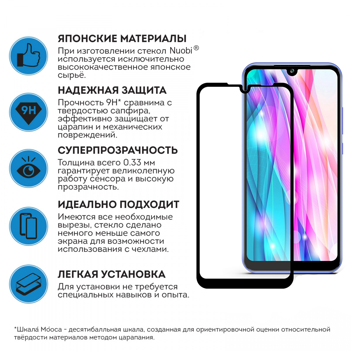 Защитное стекло для Xiaomi Redmi Note 7/Note 7s (Vixion).