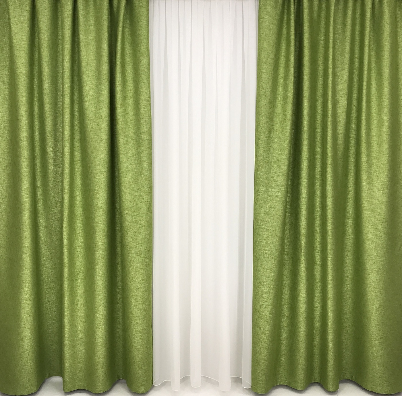 шторы светло зеленые фото