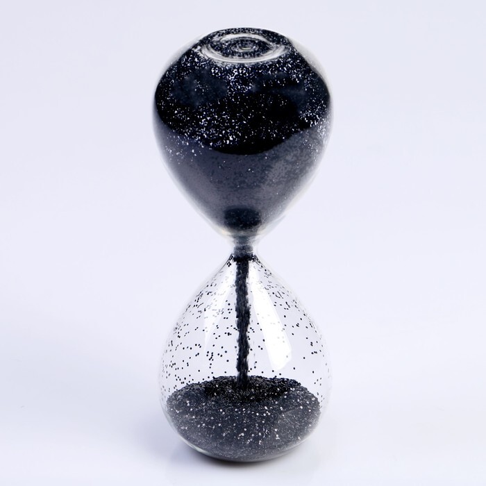 Часы песочные "Шанаду", сувенирные, 8*8*19 см, песок с черными ...