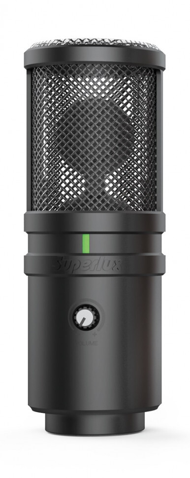 SUPERLUX / Тайвань Superlux E205UMKII (Black) Кардиоидный конденсаторный usb микрофон с большой диафрагмой