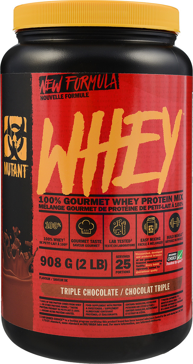 Протеин Mutant "Whey", шоколадный, 900 г — купить в интернет-магазине ...