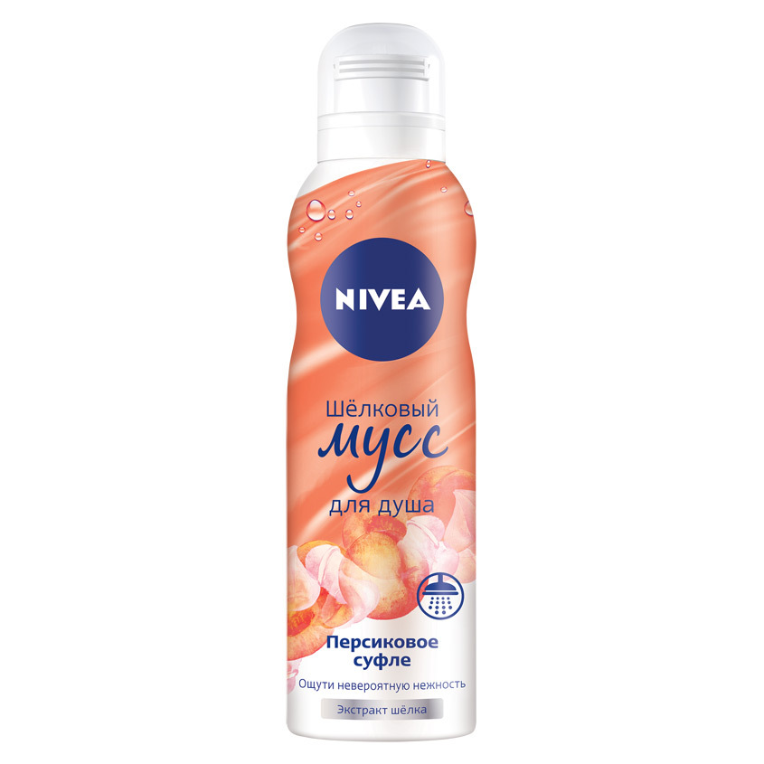 Nivea Шелковый мусс для душа Персиковое суфле