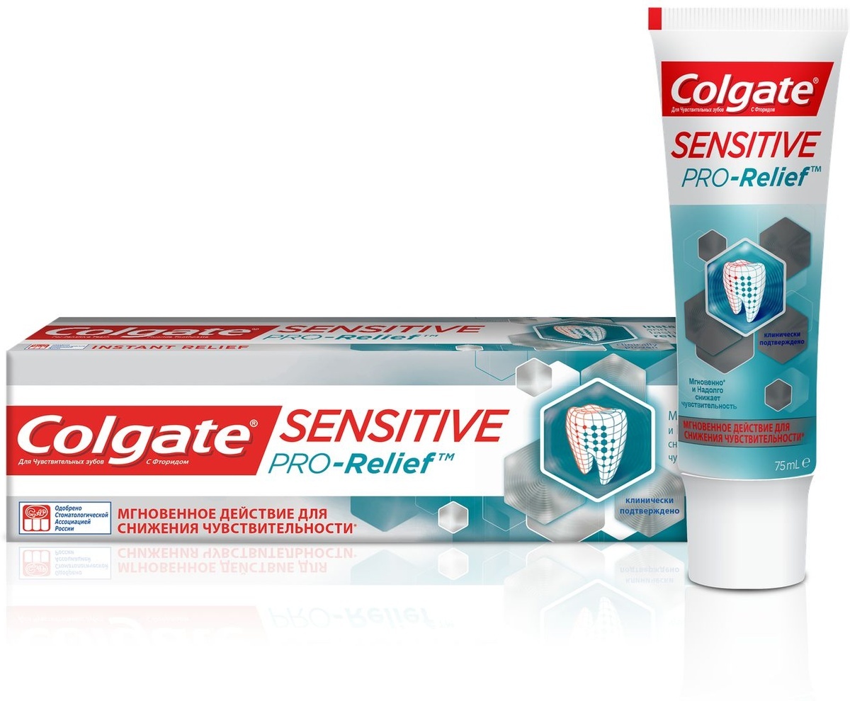 Colgate Зубная паста Sensitive Pro-Relief, для чувствительных зубов, 75 мл - изображение