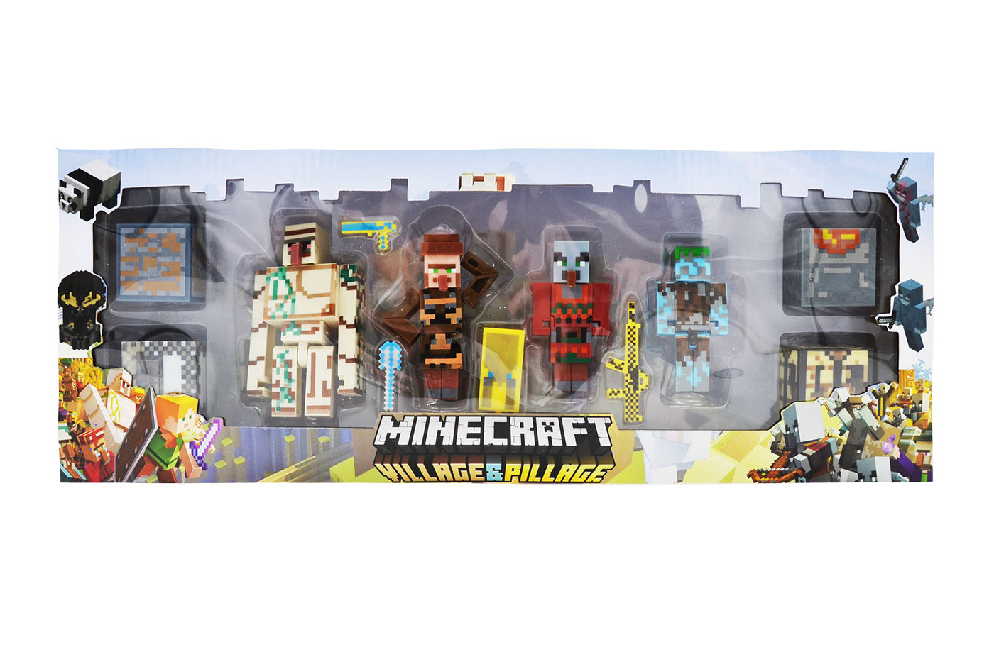 Игровой набор Майнкрафт из 4 персонажей Maincraft Village Drowned Man ...