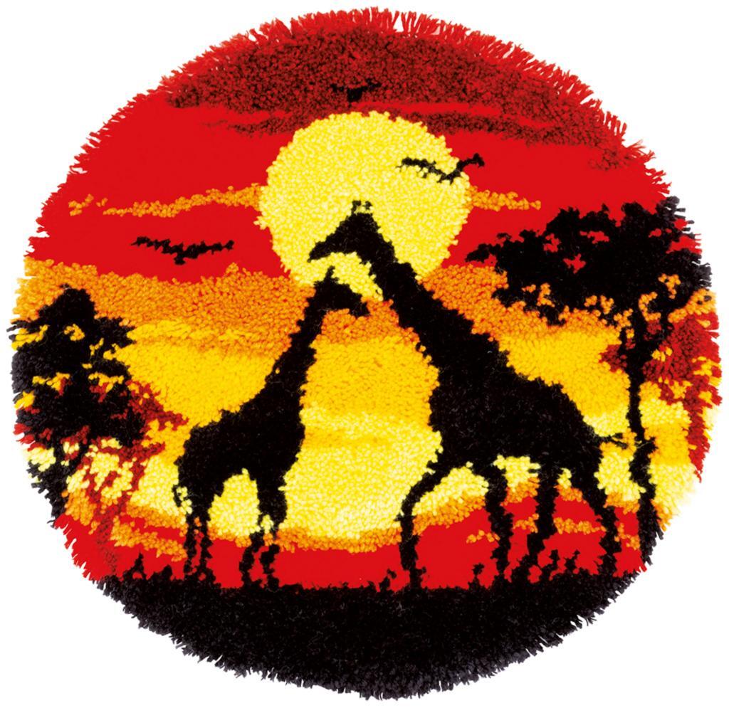 Набор для вышивания коврика Жираф
