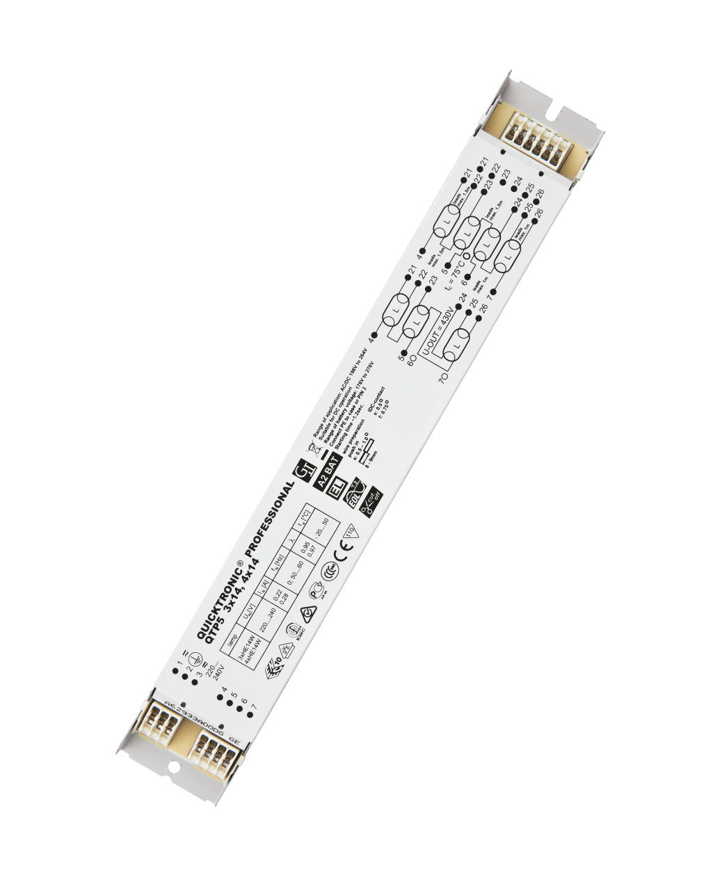 Osram quicktronic. Электронный балласт осрам. osram qtp5 фиксация контактов. эпра для люминесцентных ламп.