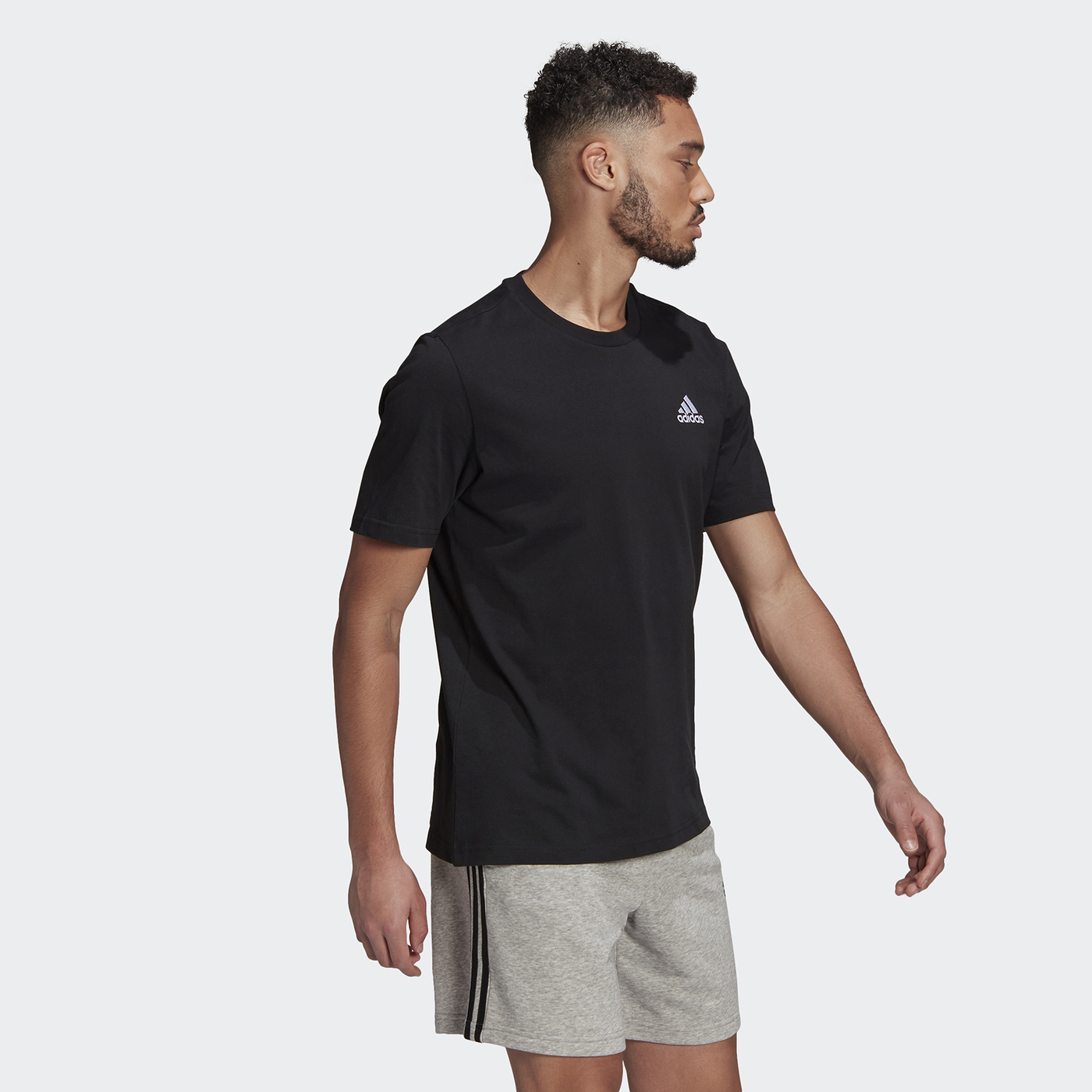 adidas small logo tee