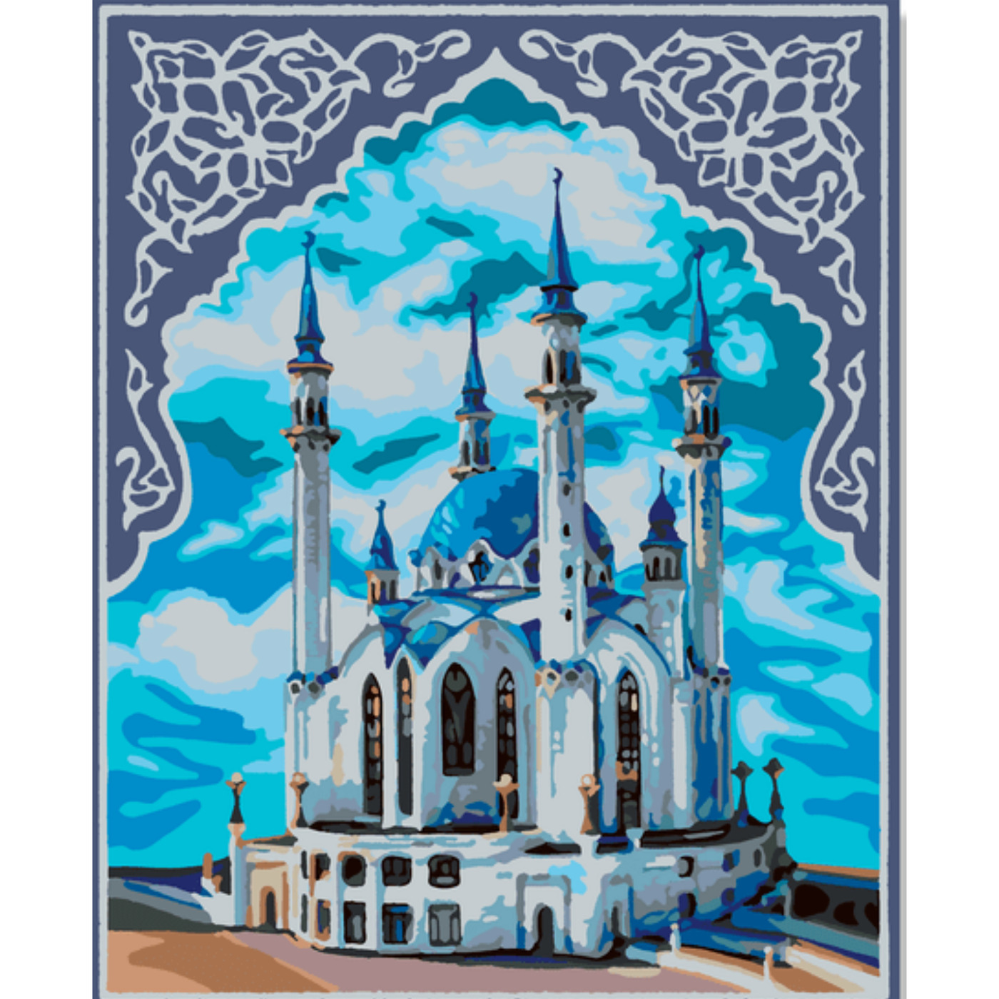 Кул шариф мечеть раскраска