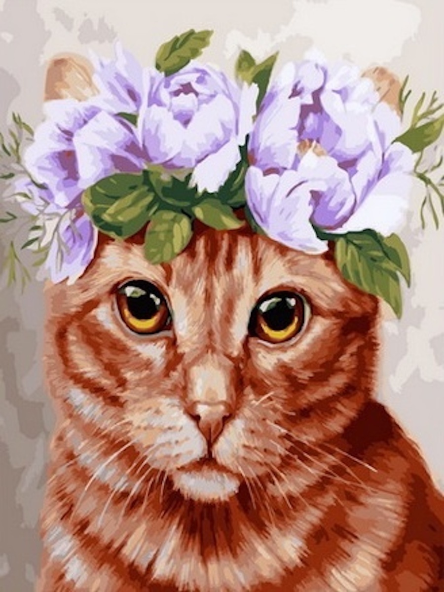 Кошка в цвете