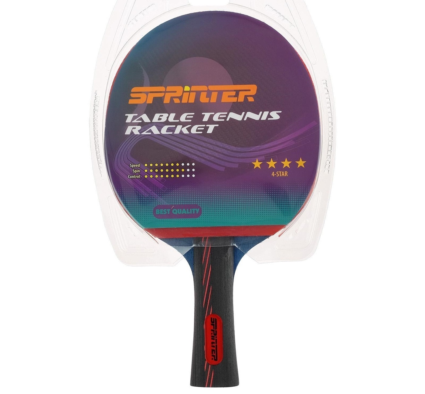 Ракетка для игры в настольный теннис Sprinter 4****, для опытных ...