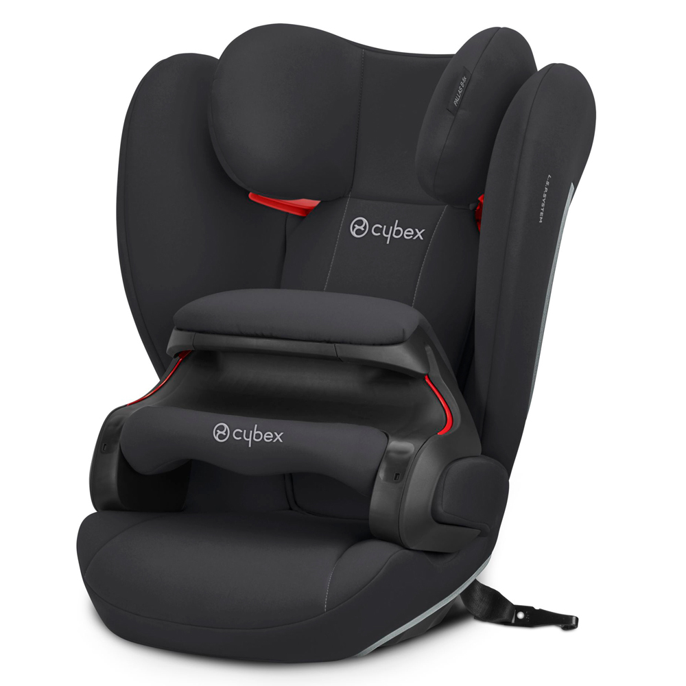 Детское автокресло Cybex Pallas B-Fix Volcano Black черный, группа 1/2/3