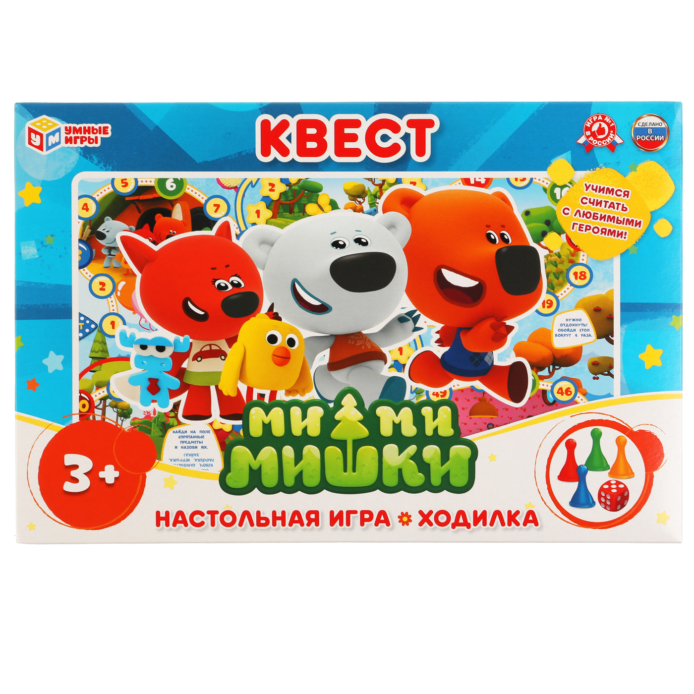 Настольная игра-ходилка Умные игры Ми-ми-мишки Квест