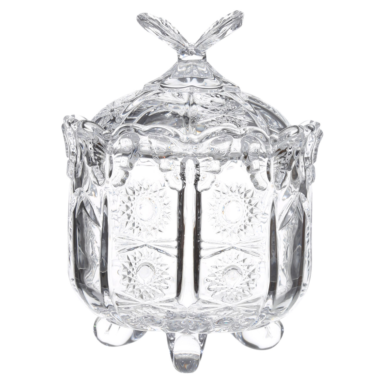 Конфетница Lefard muza Crystal, 12x12x4 см, с крышкой