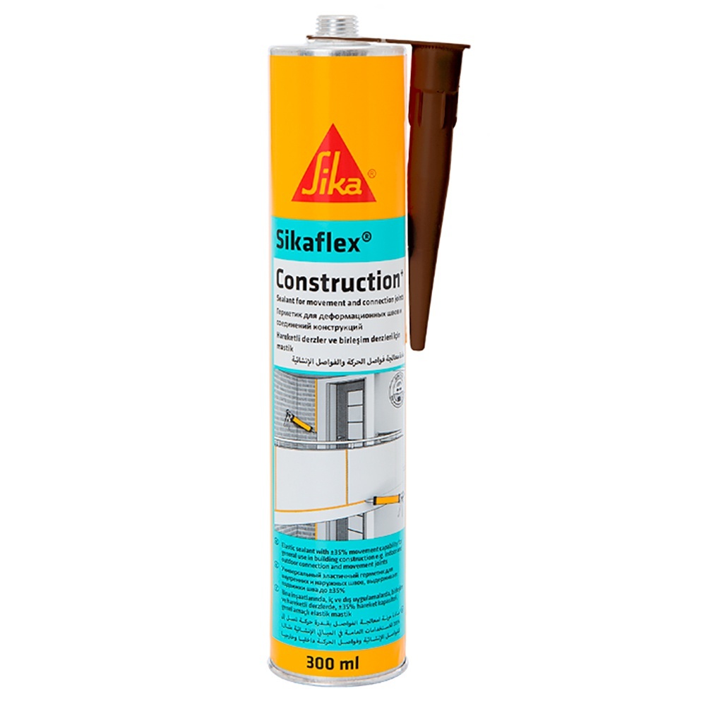 Герметик Sika Sikaflex Construction+ 300 мл коричневый - купить по ...