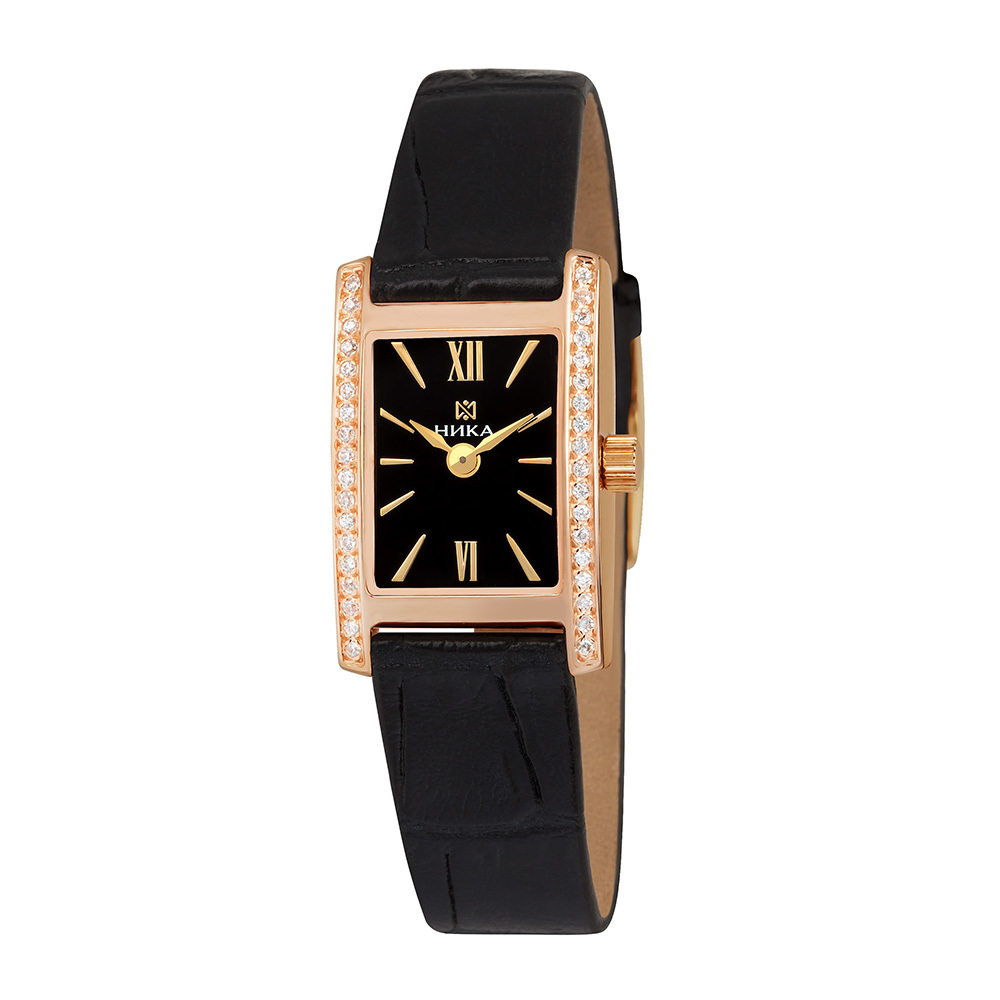 Золотые женские часы Ника Lady 0450.2.1.45