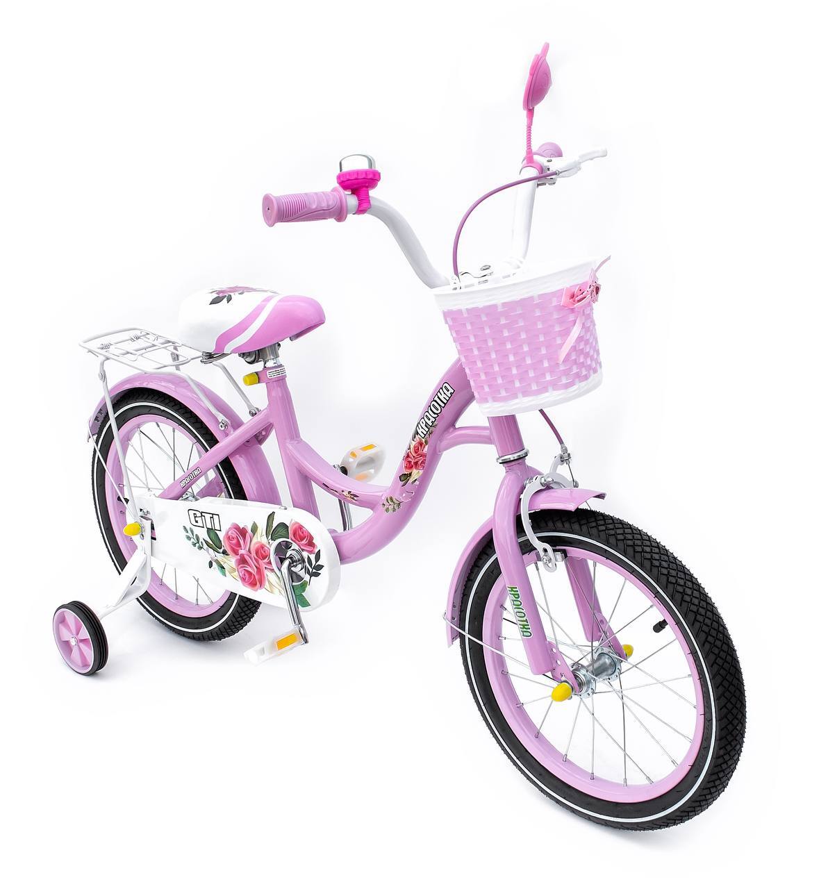 Велосипед розовый 14