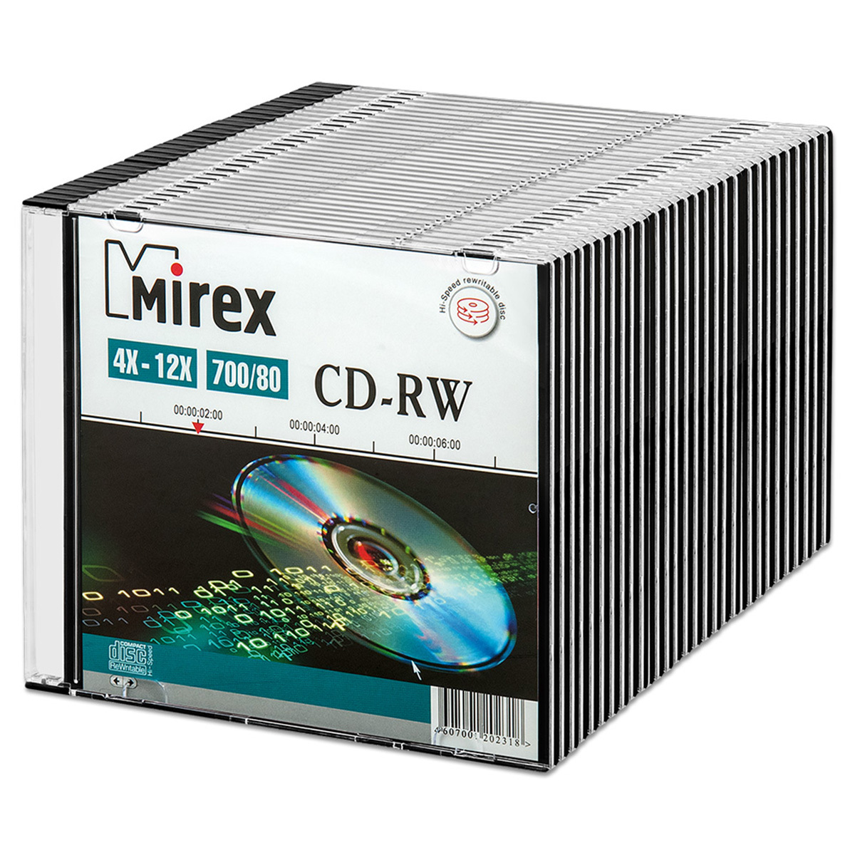 Диск Mirex CD-RW 700Mb 12x slim, упаковка 30 шт. - купить с доставкой по  выгодным ценам в интернет-магазине OZON (324699528)