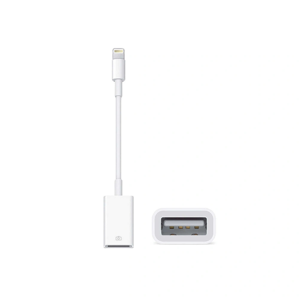 Переходник Адаптер Lightning-USB для Apple iPhone и iPad, Для флешка на  iPhone, OTG USB - Lightning