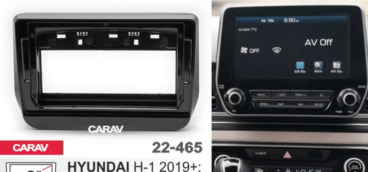 9"переходнаярамкадляHyundaiH-12019+,GrandStarex2018+