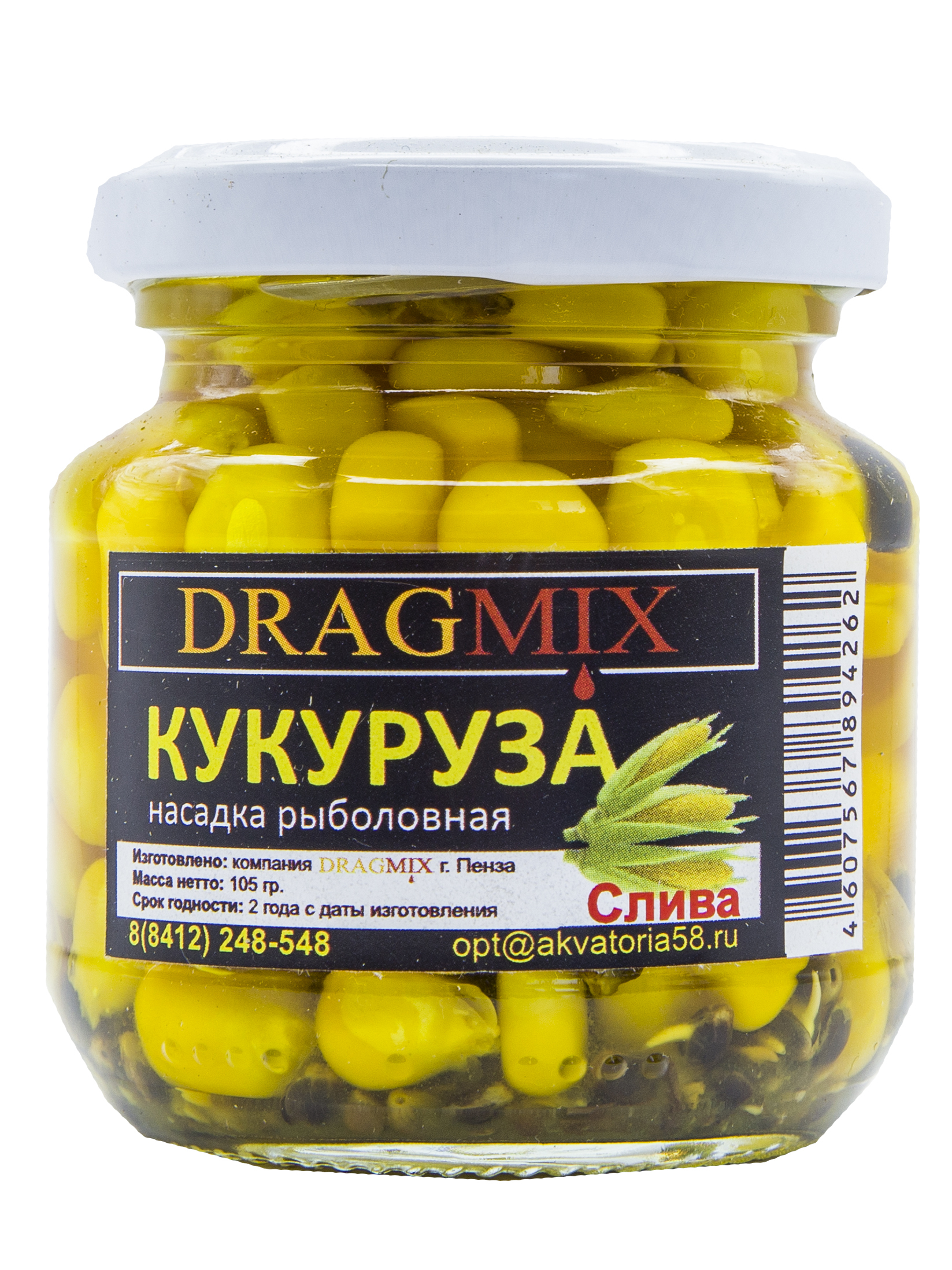 КУКУРУЗА консервированная DRAGMIX 105гр Слива