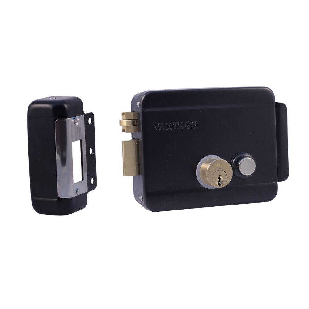 врезной электромеханический замок на батарейках