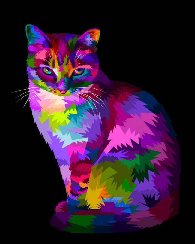 Разноцветные коты