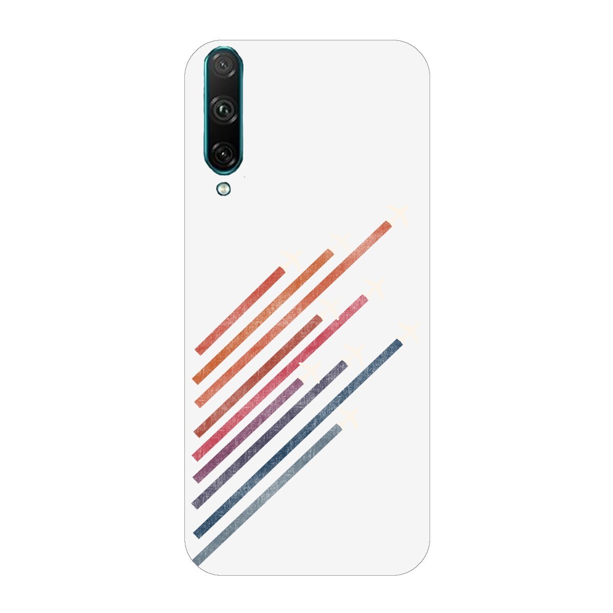 Чехол для Huawei Honor 30i с принтом "Линии с самолетами", Силикон ...