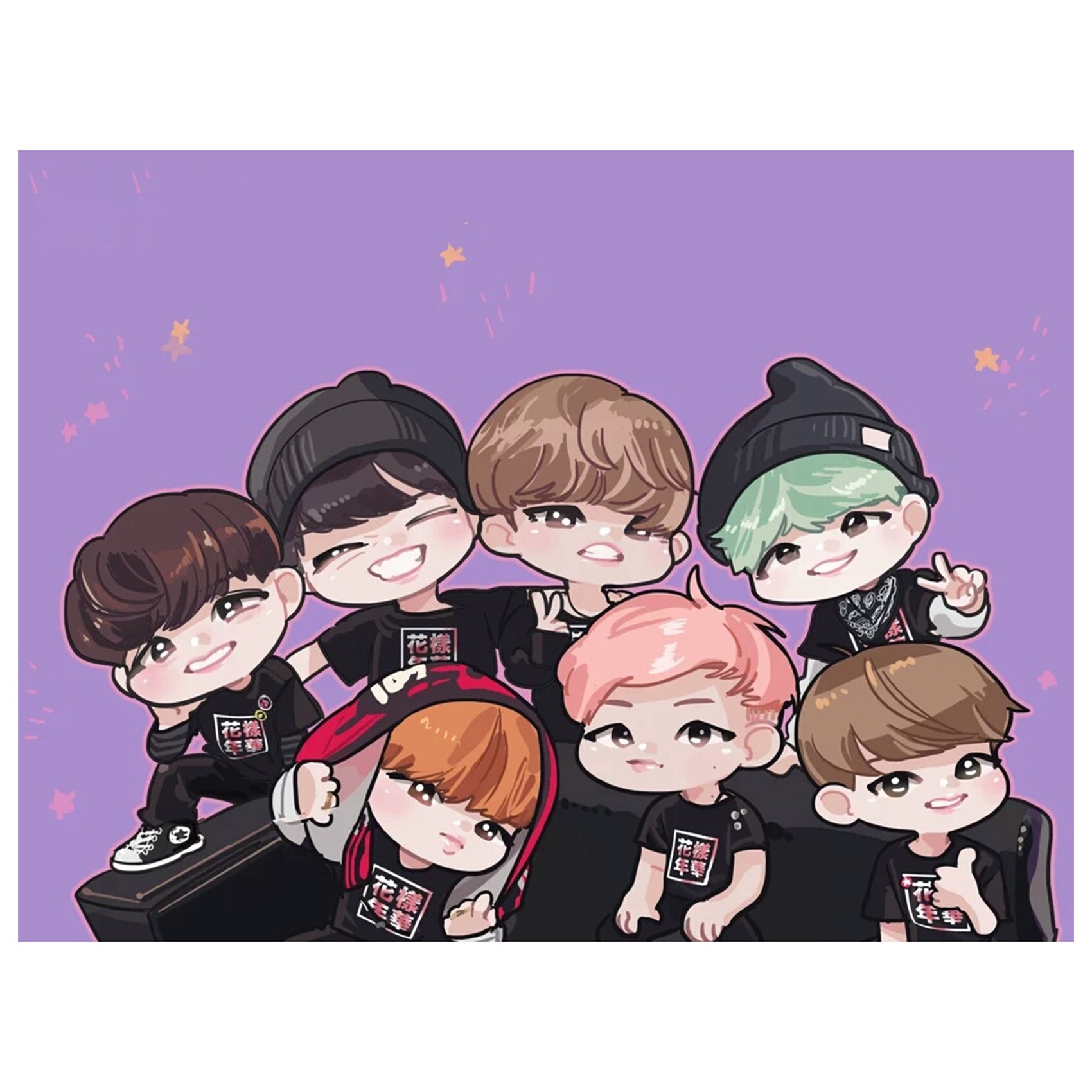 Cute!!! in 2019 bts chibi, bts drawings, bts fans