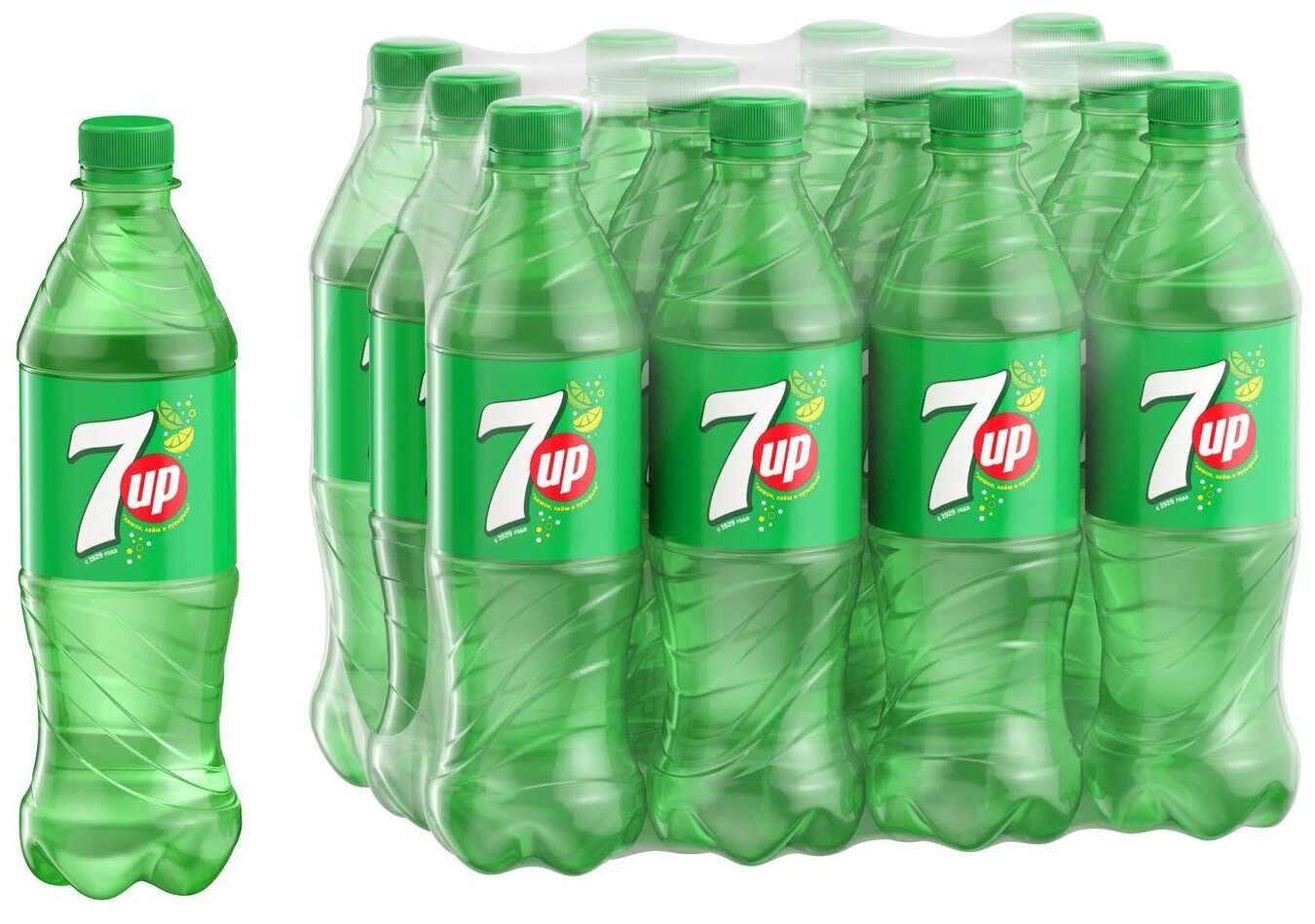 Газированный напиток 7UP Севен Ап Лимон и лайм, 0,5 л х 12 шт - купить ...