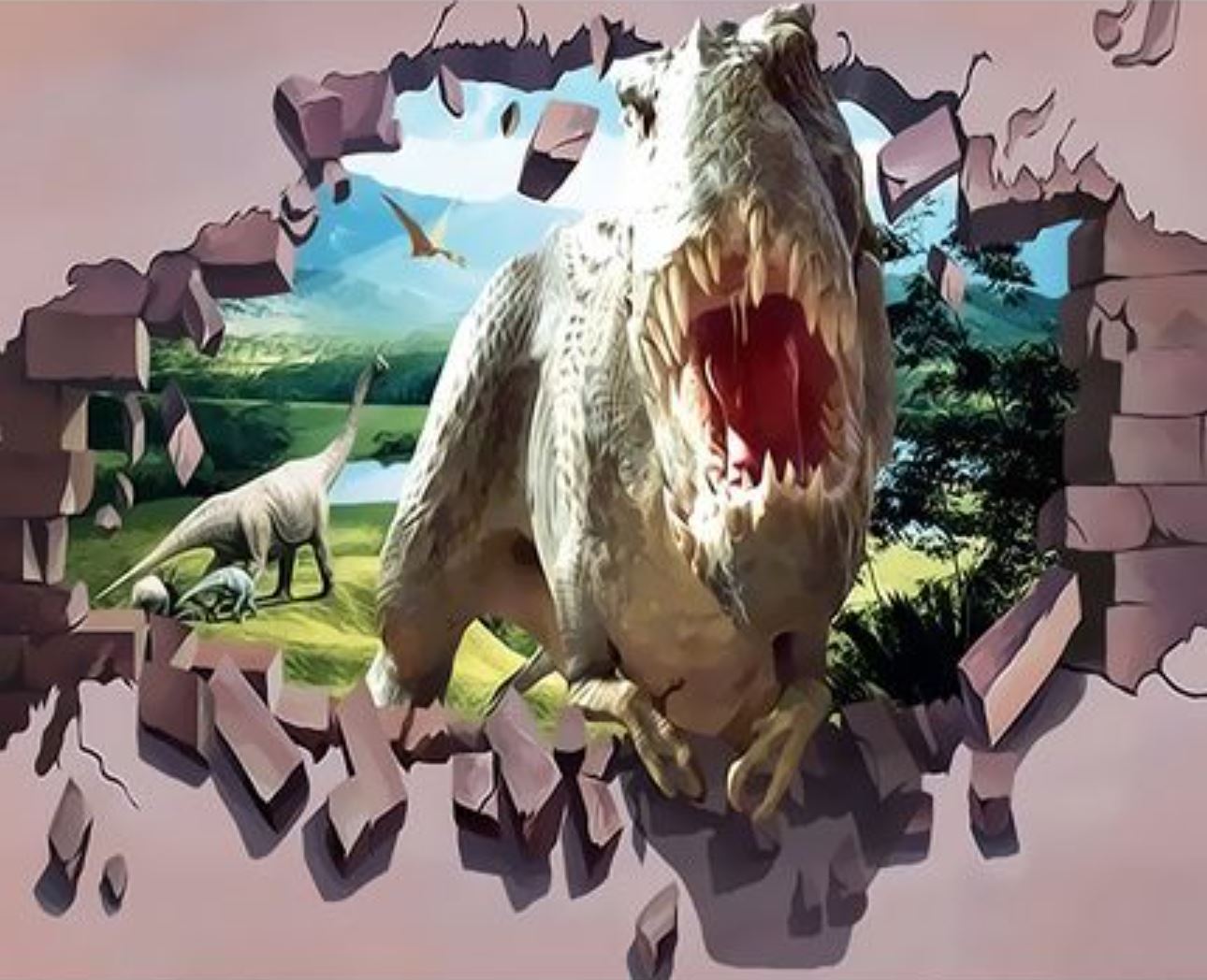 Картина по номерам динозавр