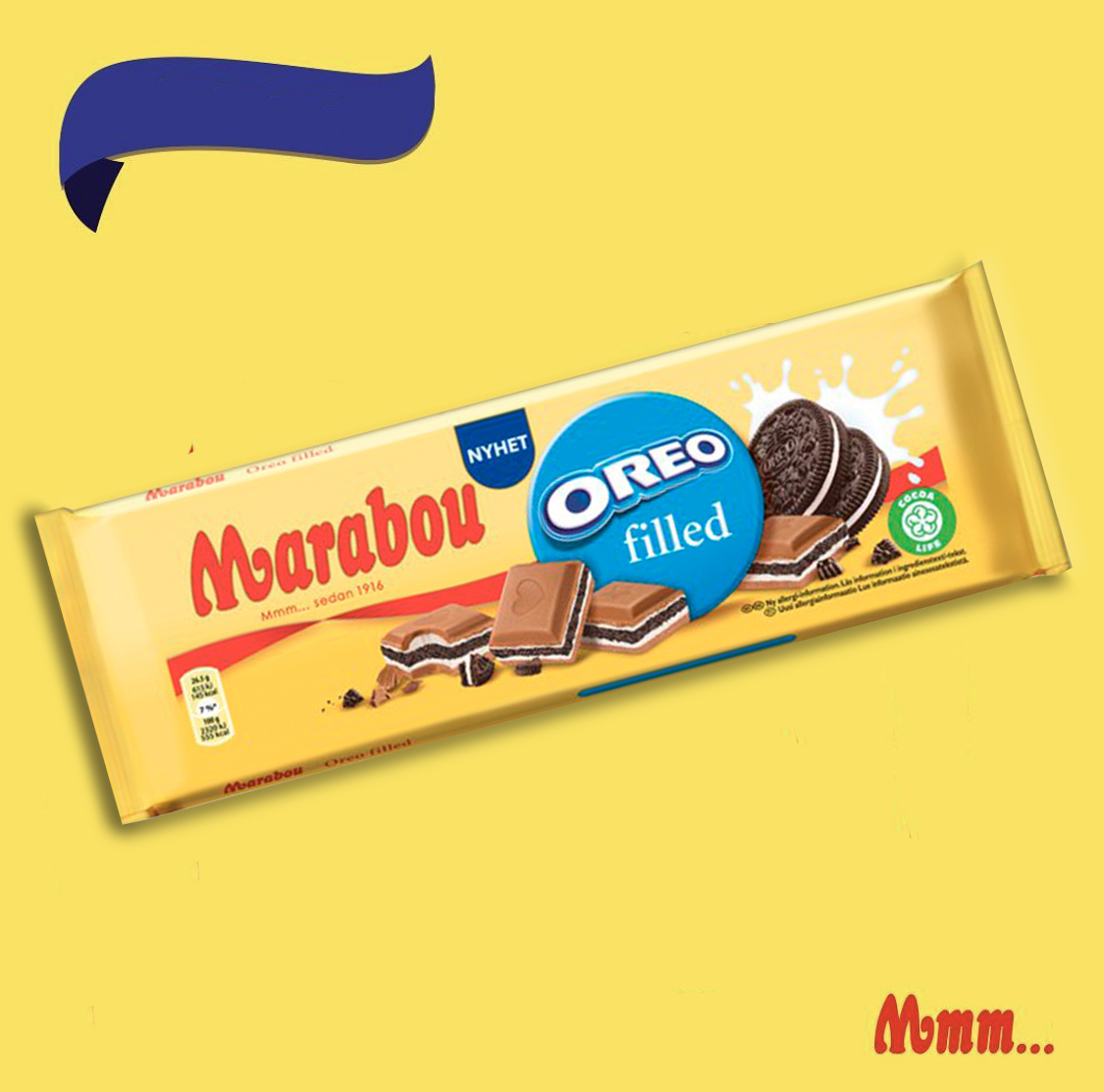 Шведский плиточный молочный шоколад Марабу с печеньем, Финские товары ...