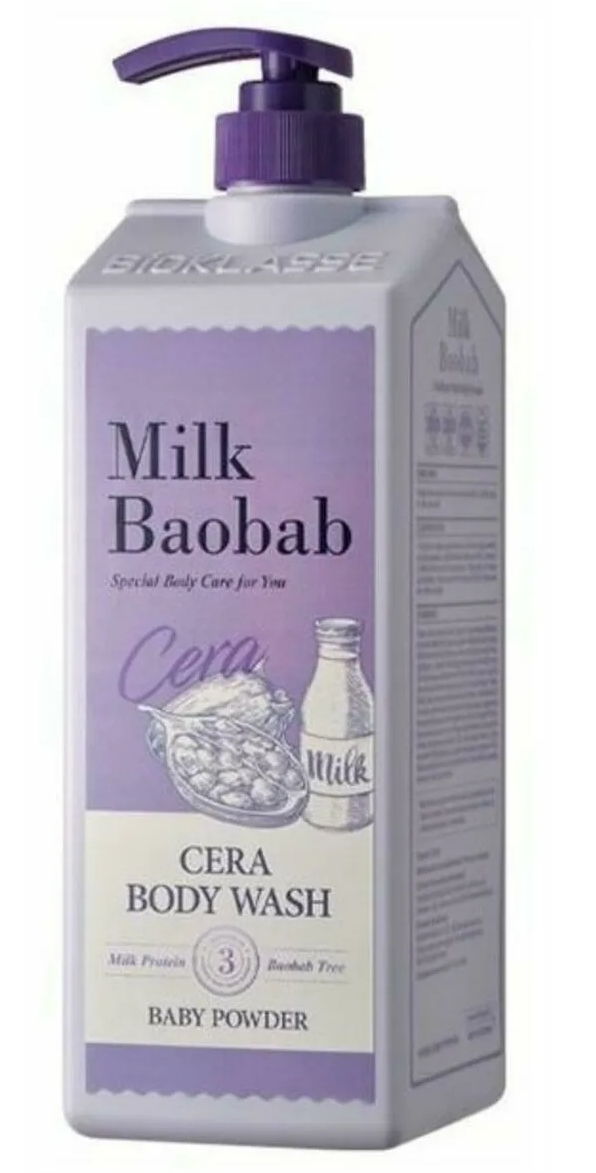 MILK BAOBAB, Гель для душа Cera Body Wash Baby Powder, 1200мл — купить