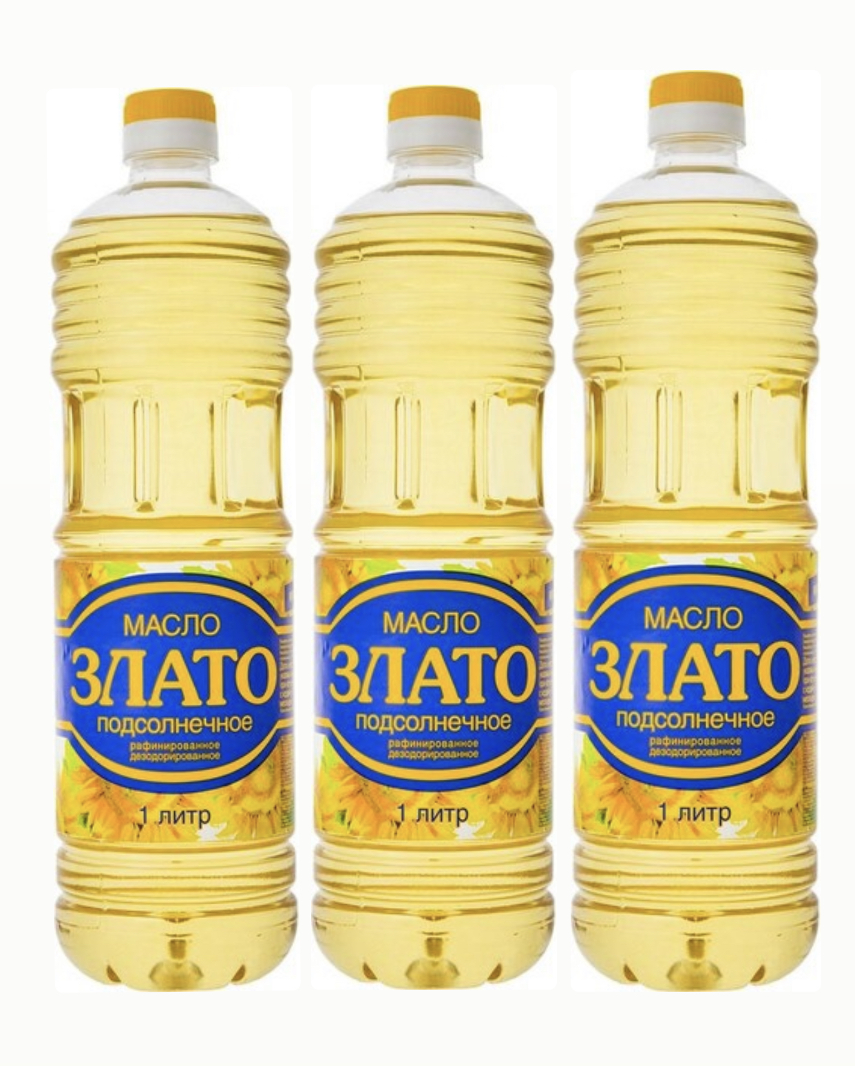 Масло подсолнечное ЗЛАТО, 3 бутылки по 1 литру - купить с доставкой повыгодным ценам в интернет-магазине OZON (415016708)