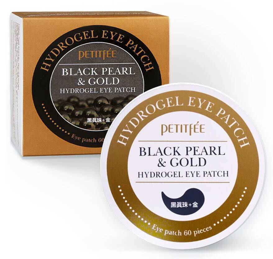 PETITFEE Гидрогелевые патчи для глаз с черным жемчугом и золотом Black Pearl & Gold Eye Patch 60 шт.