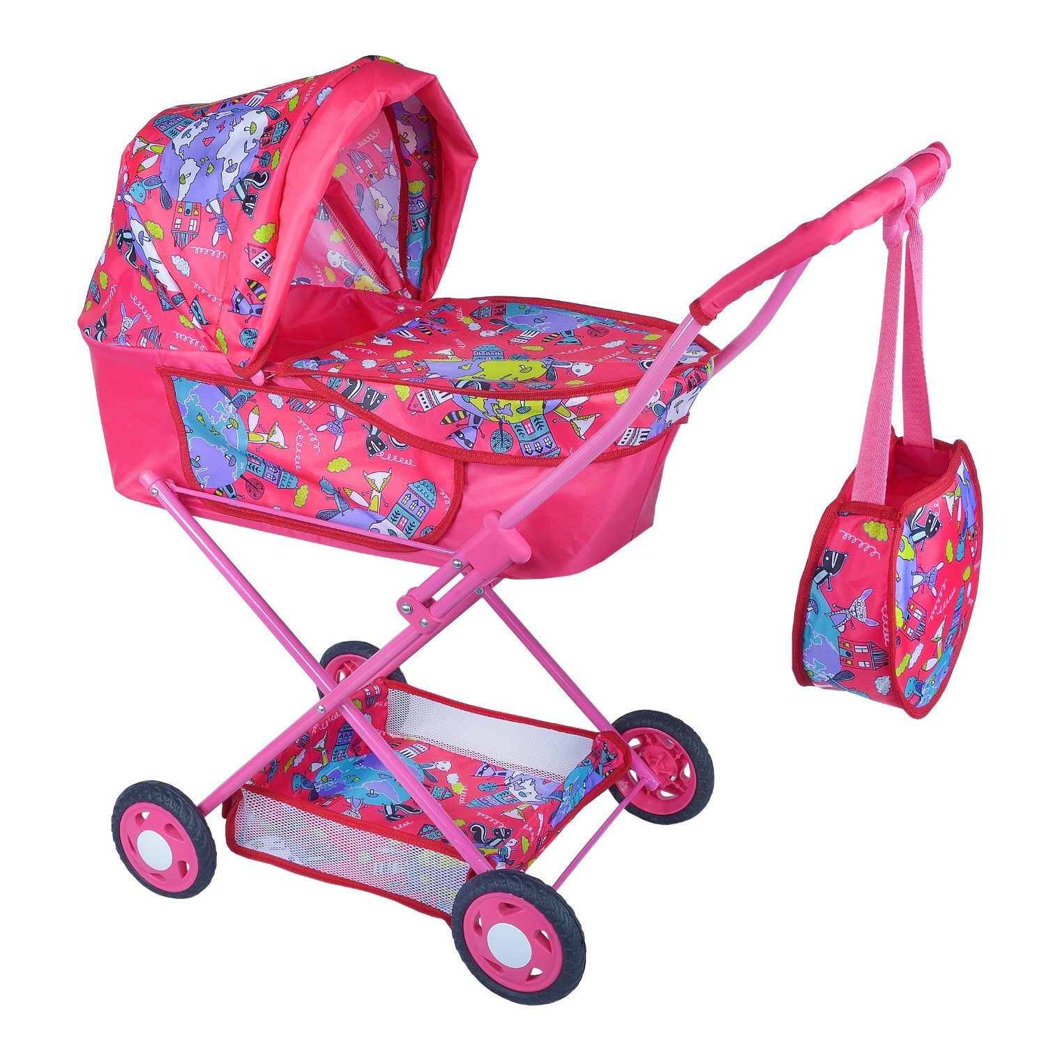 Коляска кукольная № 4 — купить в интернет-магазине OZON с быстрой доставкой