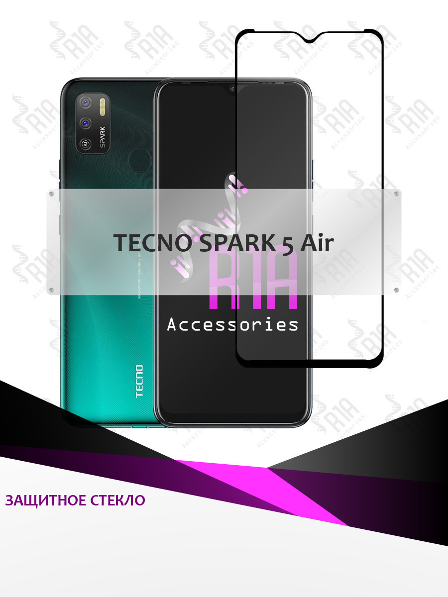 Защитное стекло для tecno spark