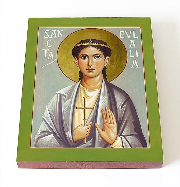 Святая мученица любовь римская. Евлалия имя значение. Евлалия имя значение. Евлалия барселонская икона православная. Икона святая евлалия.