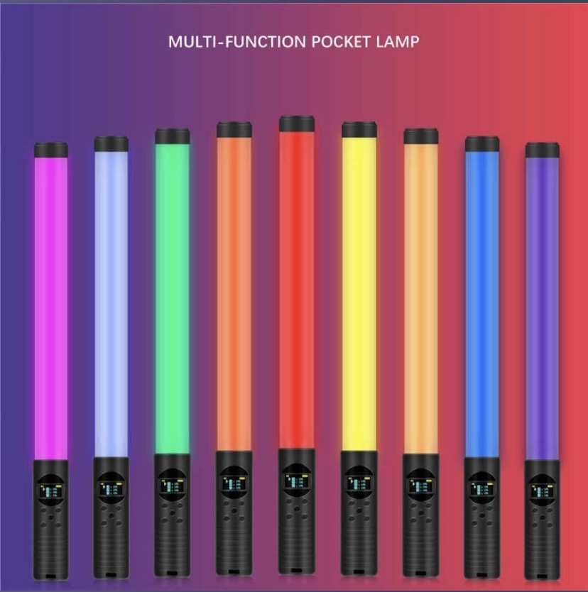 Rgb свет для фото Светодиодная беспроводная заряжаемая лампа RGB Light Stick для фото и видео съем